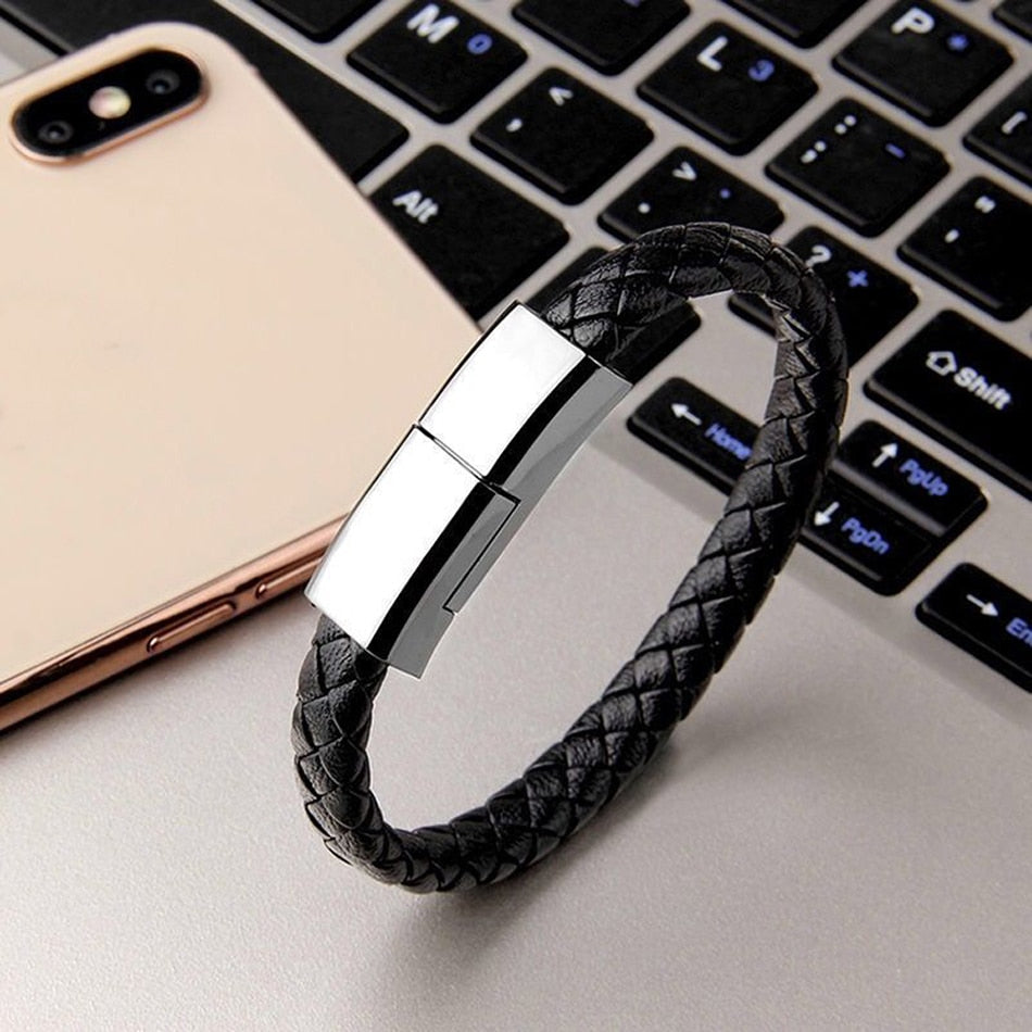 Bracelet USB Cable For iPhone 13 12 11 Pro Max X Portable Fast Charging USB Micro Type C Charger Cord For Samsung Xiaomi Huawei